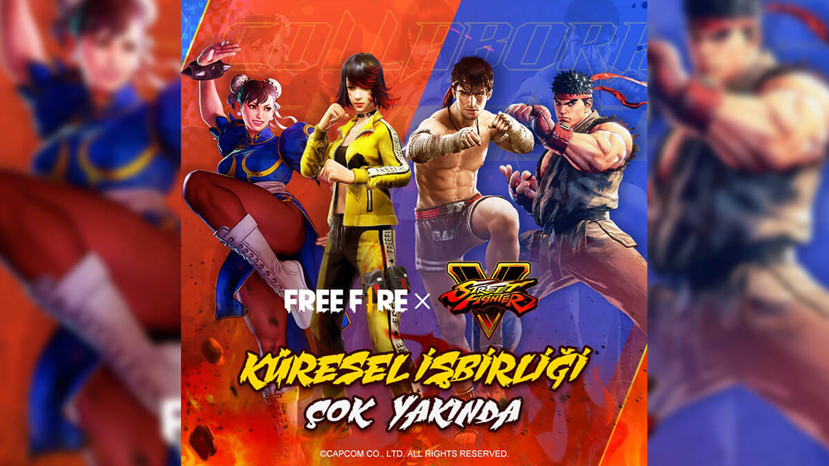 FREE FIRE, STREET FIGHTER V’TEN RYU VE CHUN-LI’Yİ AĞIRLIYOR