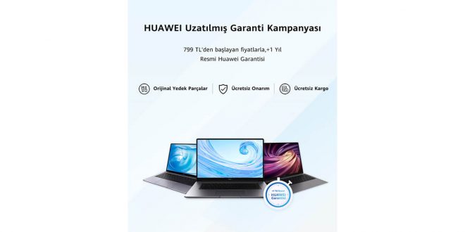 HUAWEI Online Mağazası’nda MateBook Serisi için fazladan 1 yıl garanti süresi sunuyor