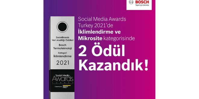 Bosch Termoteknoloji'ye Social Media Awards’dan 2 Ödül Birden!