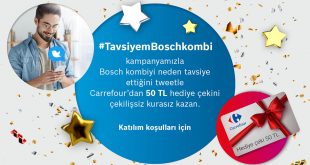 Bosch Termoteknoloji’den Bosch kombi sahiplerine kazandıran kampanya Twitter’da devam ediyor!