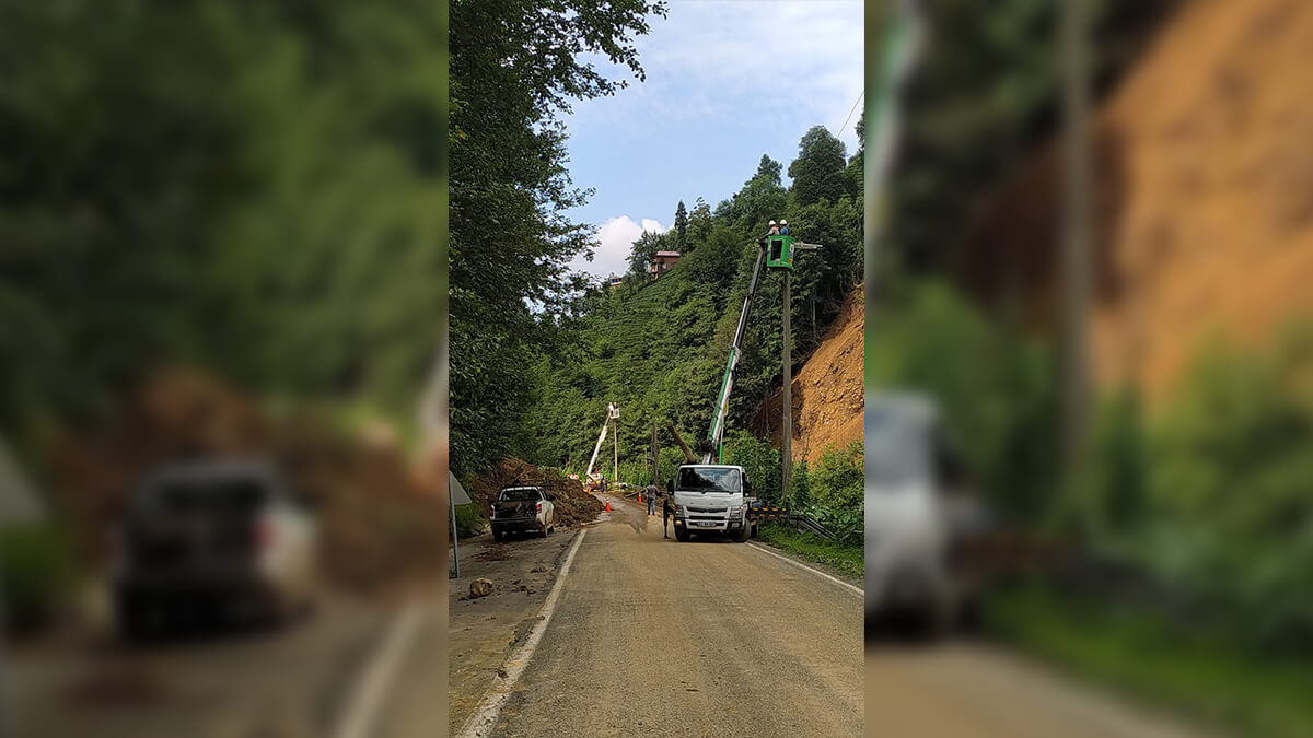 ÇORUH EDAŞ, RİZE SEL FELAKETİNDE GÖREV BAŞINDA