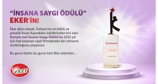 EKER’İN İNSANA SAYGI ÖDÜLÜ GURURU