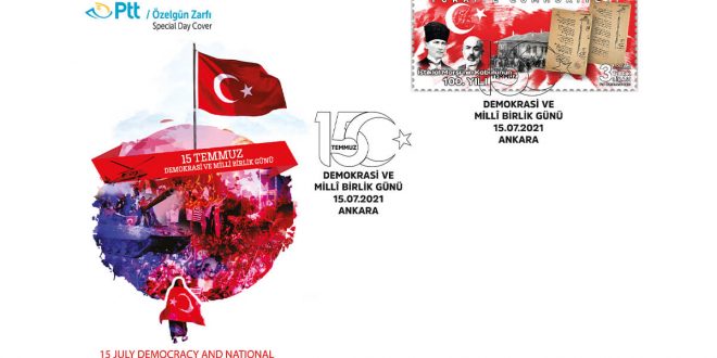 PTT’DEN “15 TEMMUZ DEMOKRASİ VE MİLLİ BİRLİK GÜNÜ” İÇİN ÖZELGÜN ZARFI