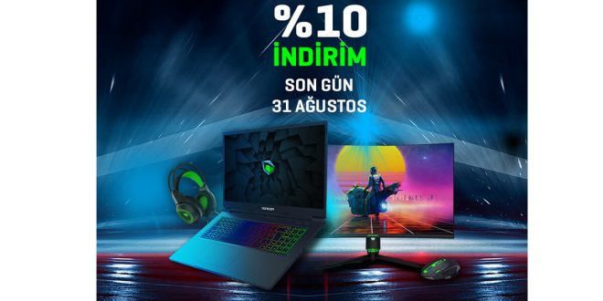 Tüm Monster Notebook ürünlerinde yüzde 10 indirim!