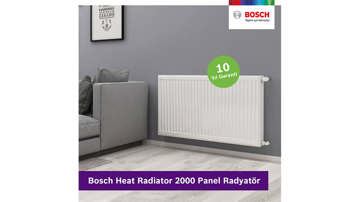 Bosch Termoteknoloji, yeni panel radyatörü Bosch Heat Radiator 2000’i piyasaya sundu!