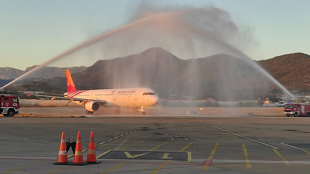 Gazipaşa-Alanya Kish Air’in ilk seferini karşıladı