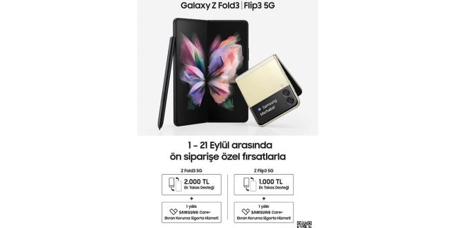 Merakla beklenen yeni katlanabilir Galaxy Z Fold3 ve Z Flip3 için ön satışlar başladı!