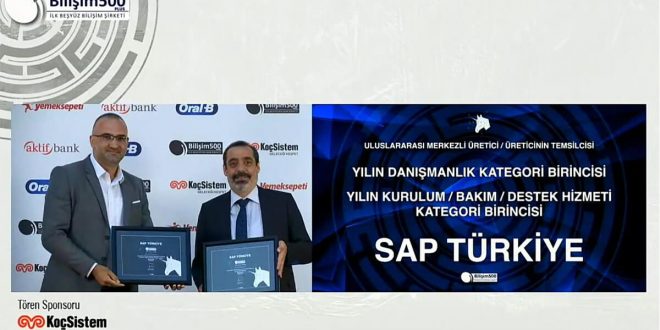 SAP Türkiye’ye Bilişim 500’den 5 ödül