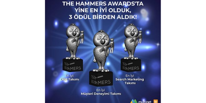 Multinet Up’a The Hammers Awards’tan 3 ödül birden!