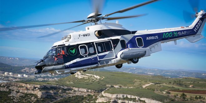 %100 sürdürülebilir havacılık yakıtı ile ilk Airbus helikopter uçuşu