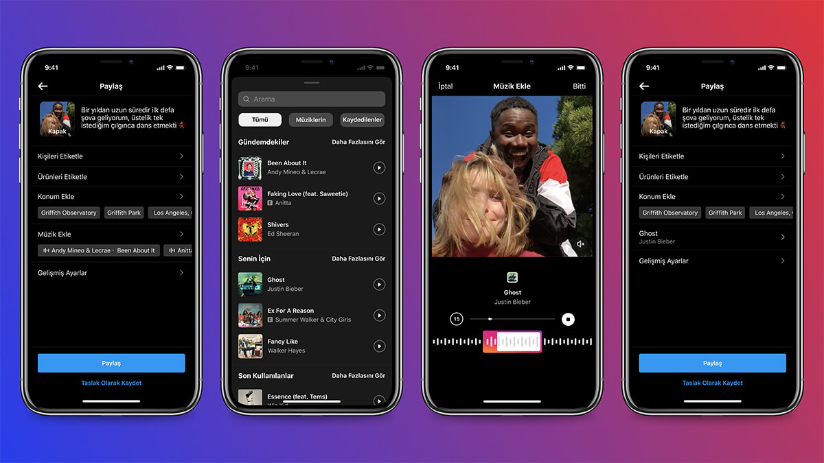 Instagram, Akışta Müzik özelliğini test ediyor