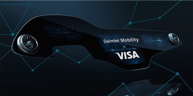 Daimler ve Visa’nın küresel iş birliğiyle arabalar mobil ödeme cihazına dönüşüyor