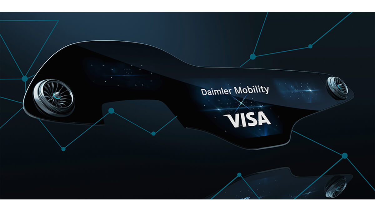 Daimler ve Visa’nın küresel iş birliğiyle arabalar mobil ödeme cihazına dönüşüyor