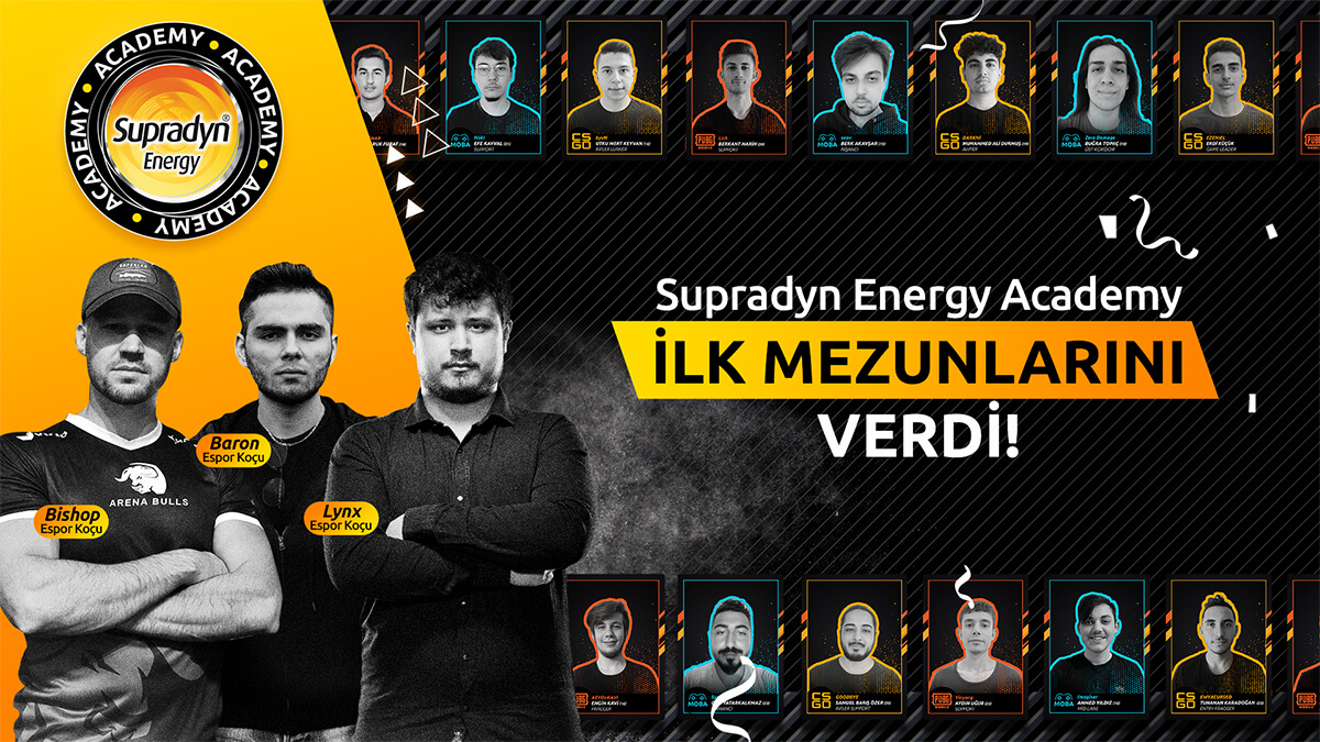 Supradyn Energy Gaming Academy İlk Mezunlarını Verdi