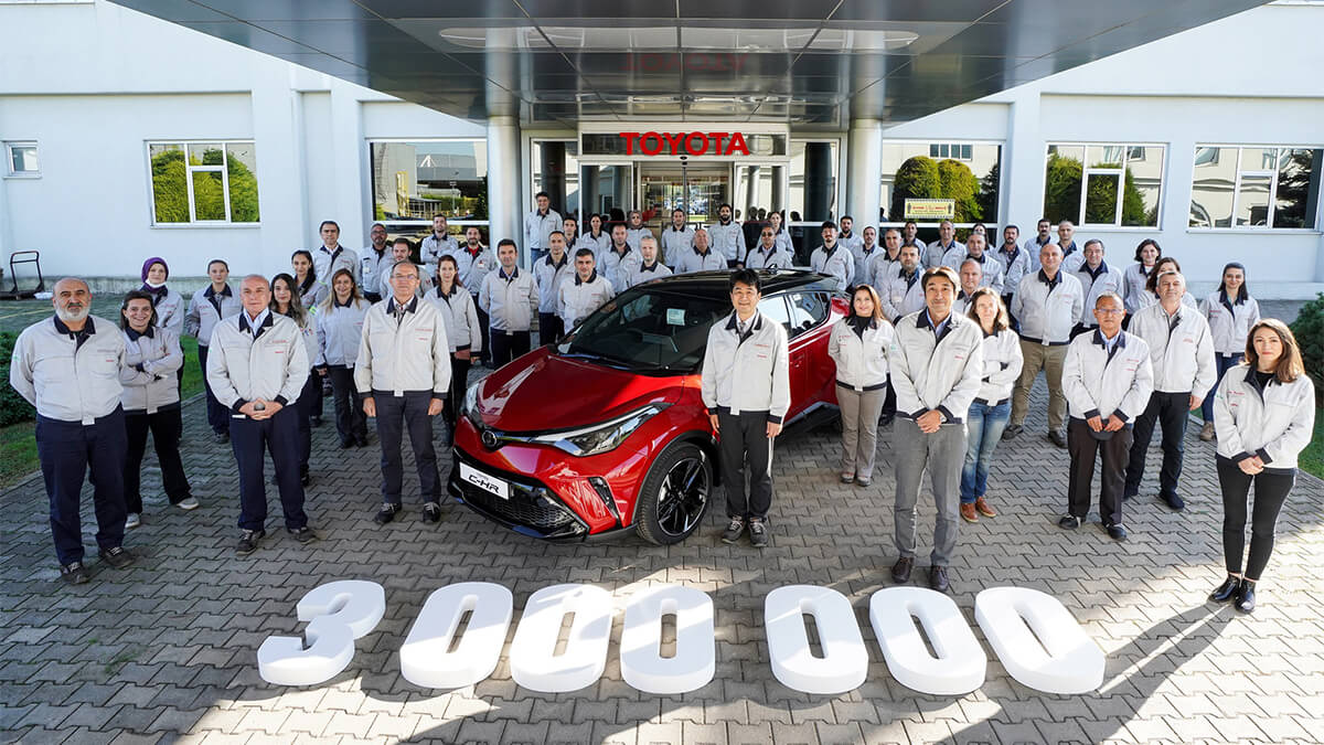 TOYOTA OTOMOTİV SANAYİ TÜRKİYE 3 MİLYONUNCU ARACINI ÜRETTİ