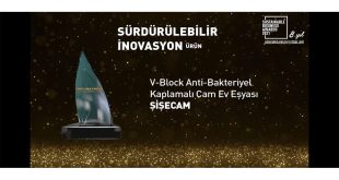 ŞİŞECAM, V-BLOCK ANTİ-MİKROBİYAL KAPLAMALI CAM EV EŞYASI ÜRÜNLERİYLE İNOVASYON KATEGORİSİNDE ‘SÜRDÜRÜLEBİLİR İŞ ÖDÜLÜ’NÜ KAZANDI